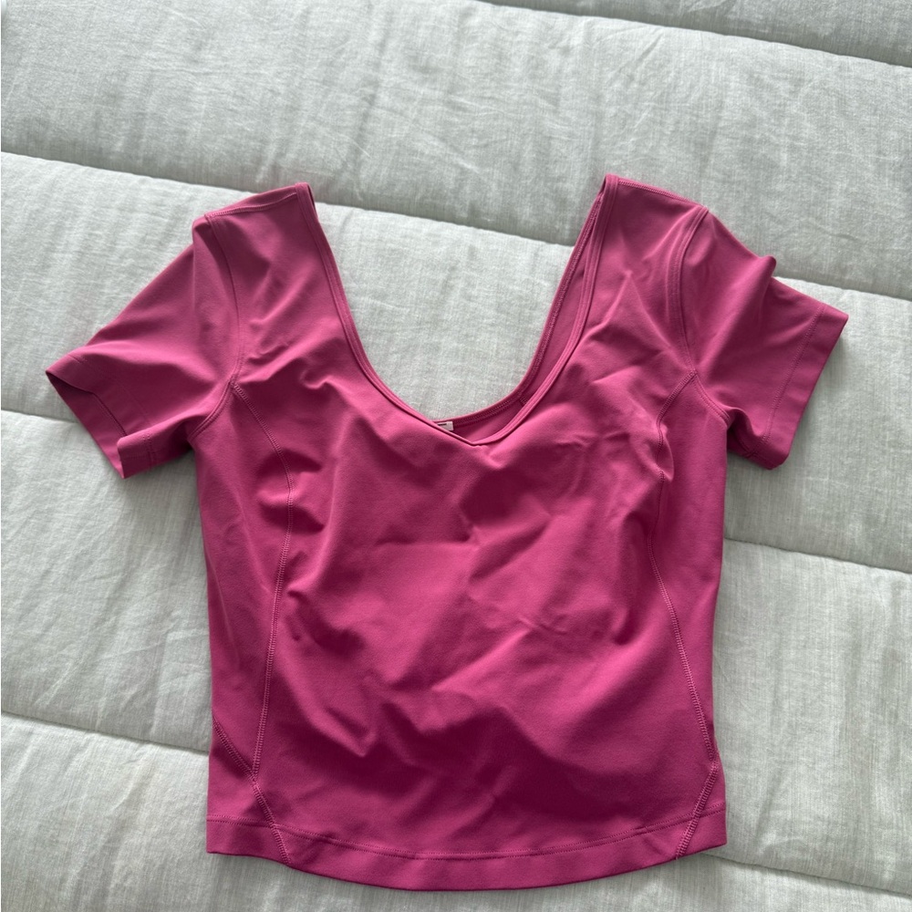 Lululemon Athletica Pink Fitted Blouse